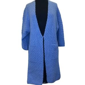 Basic House Oversized Light Blue Cardigan Sweater Size XS